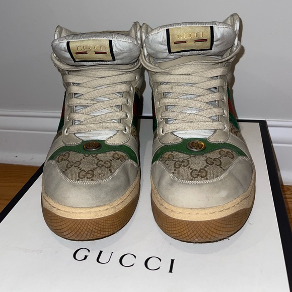 Authentic Gucci Screener High-Top Sneaker - Men's - Picture 1 of 8